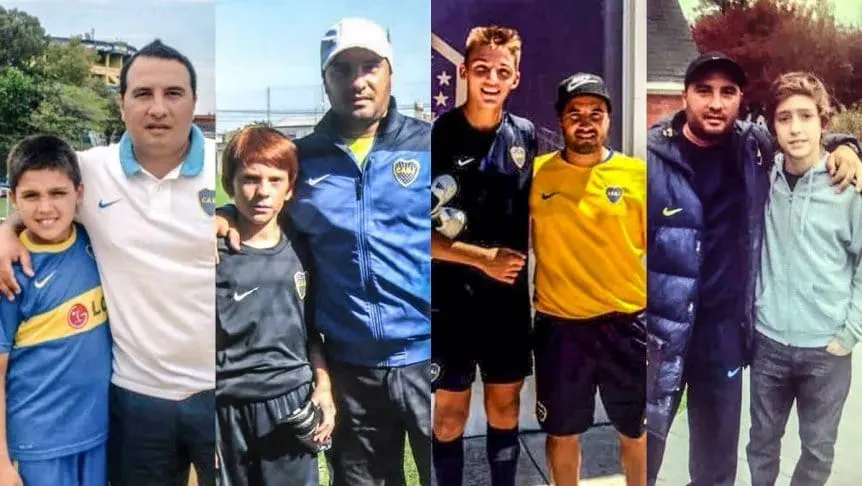Diego Mazzilli de chicos con Zeballos, Barco, Retegui y Balerdi
